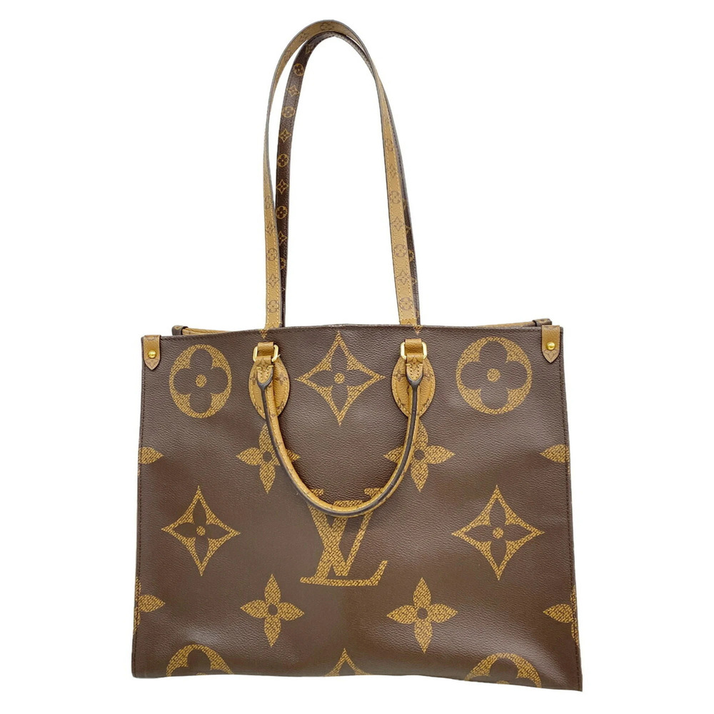 Louis Vuitton Monogram Giant Reverse OnTheGo GM Tote Bag M44576 Brown 2-way b...